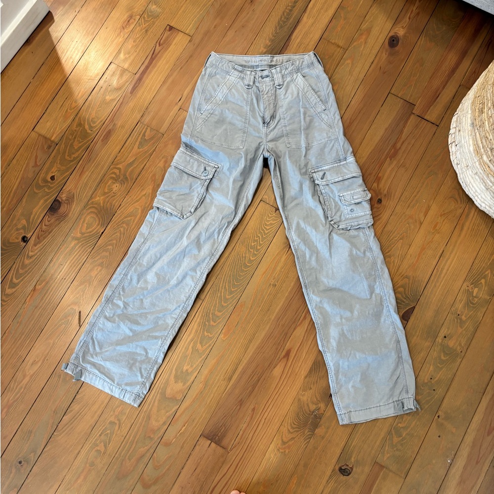 Gray-Blue Cargo Pants